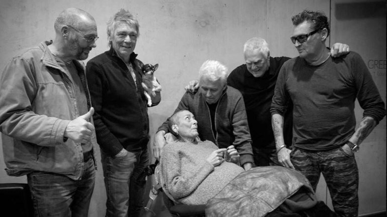 Golden Earring meets terminal ill fan Marie Jose November 24, 2018 photo Rens Plaschek